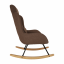Stolica za ljuljanje, svjetlo smeđa tkanina/drvo, HARPER