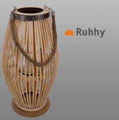 Bambusový ratanový lampáš Gardlov 24282