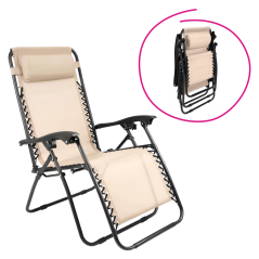 Gartenliege, beige, GERALD NEU