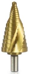 Wiertło stopniowe 20-34 mm do blachy HSS4241, stopień 2 mm, rowek spiralny, MAR-POL (akce)