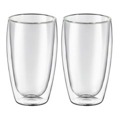 Szklanki dwuścienne MIA 450ml zestaw 2 szt.