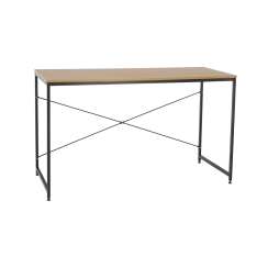 Pisalna miza, hrast/črna, 120x60 cm, MELLORA