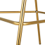 Designer-Barhocker, schwarzer Samtstoff/Gold-Chrom-Gold, DASMIN TYP 2