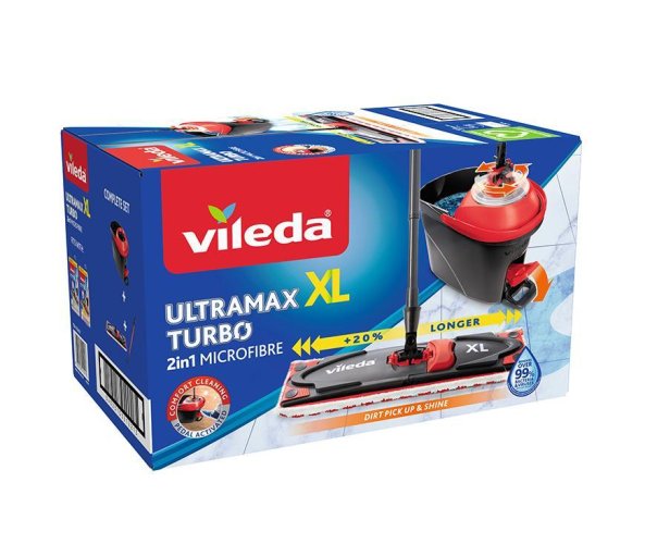 Set za čišćenje Vileda Ultramax XL TURBO krpa za pod + kanta