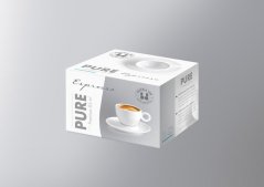 Šalica i tanjurić 85 ml PURE Premium, set od 2+2 komada