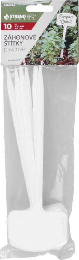 Strend Pro címke, jelölő, növényekhez és virágokhoz, 20 cm, 10 darabos csomagban