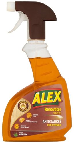 Alex bútorfelújító, antisztatikus, aloe vera, permetező 375 ml