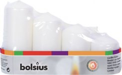 Svíčky Bolsius Pillar Advent, Vánoční, bílé, 48 mm 60/80/100/120 mm, bal. 4 ks