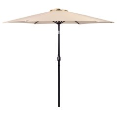 Parasol de grădină mare pliabil 270 cm bej