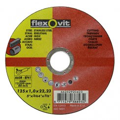 FlexOvit 20424 125x1,6 A46R-BF41 Trennscheibe für Metall und Edelstahl