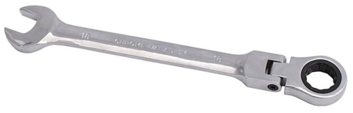 Račňový kľúč očkoplochý s kĺbom 18 mm CrV, XL-TOOLS