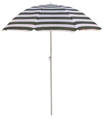 Umbrelă de soare 180 cm dungi alb-verzi KLC