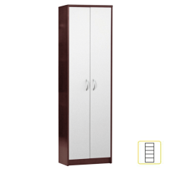 Regalschrank, Wenge, weiß MECKI