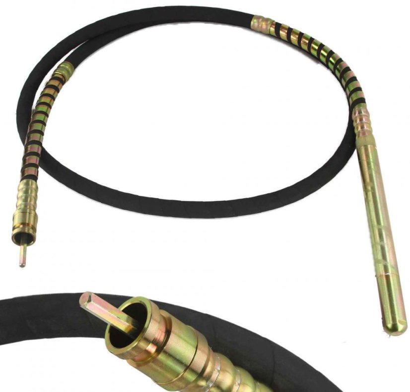 Schlauch für Betonrüttler M79494, Länge 4 m, Durchmesser 38 mm, Schnellverschluss, MAR-POL