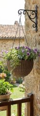 Strend Pro Moderner Blumentopf, hängend, hängend, Gold, 26x16 cm, mit Kette und Aufhänger (akce)