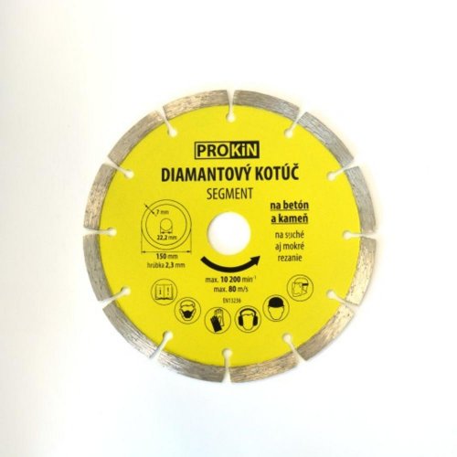 Disc diamant o 150x22,23 mm SEGMENT PROKIN KLC