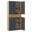 Schuhschrank/Regal, Graphit/Wotaneiche, VILOT
