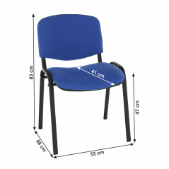 Stuhl, blau, ISO NEU