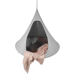 Viseči gugalni stol, svetlo siv, KLORIN NEW BIG SIZE CACOON HAMMOCK