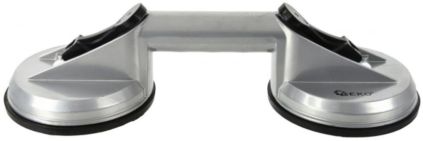 Aluminium-Saugnapf für Glas 2 x 115 mm, Tragfähigkeit 70 kg, GEKO