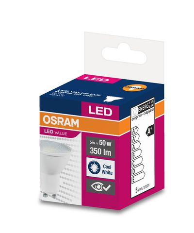 Leuchtmittel OSRAM® LED GU10 50 (ean8708) 120° 5W/4000K Wert PAR16