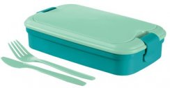 Box Curver® Picnic Lunch&amp;Go, 1,3L, albastru, cutie, 13x23x7 cm