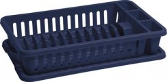 Odkvapkávač Curver®, 42x26,5x8,8 cm, na kuchynský riad, modrý