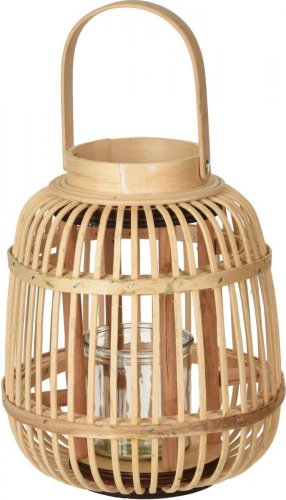 Lampion svijećnjak 19x24 cm bambus