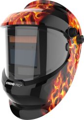 Hegesztő motorháztető Strend Pro Galaxy Fire Skull, AutoDark, önsötétítő