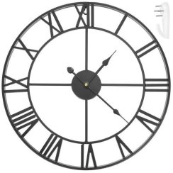 Ceas de perete retro - negru