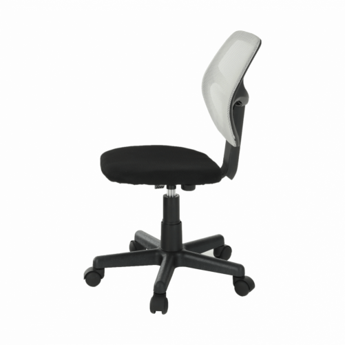 Otočná židle, šedá/černá, MESH