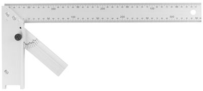Úhelník DY-5030 • 400 mm, Alu, s úhloměrem