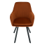 Designer-Sessel, Terrakotta-Samtstoff, AURIL