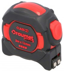 Meter zvinovací 8m x 25mm, obojstranný, I trieda presnosti, DRAUMET