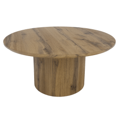 Couchtisch, Eiche, Durchmesser 80 cm, MAHIR TYP 2