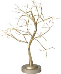 MagicHome Weihnachtsdekoration, Baum, 108 LED warmweiß, 3xAA, USB, einfache Beleuchtung, 45 cm