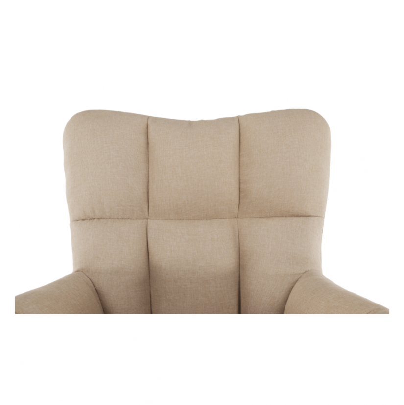 Designer-Drehstuhl, beige/schwarz, KOMODO