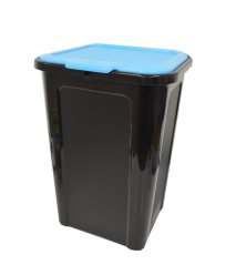 Coș de gunoi separat UH 44l negru/albastru "Cover Line" TONTARELLI