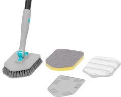 Brush Strend Pro, 3 az 1-ben, többfunkciós, tisztító, csempéhez és üveghez, teleszkópos nyéllel 124,5 cm