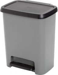 Coș de gunoi KIS Compatta, 25L, negru/gri, 28x38x43 cm, pentru gunoi