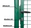 Brána Strend Pro METALTEC ECO, 1000/1400/50x50 mm, hranatý rám, zelená, jednokrídlová, záhradná, ZN+PVC, RAL6005