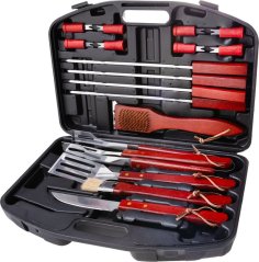 Werkzeugset Strend Pro Grill, zum Grillen und Braten, 19-teilig, im Koffer (akce)