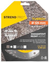 Wheel Strend Pro 521C, 125 mm, diamant, Turbo +
