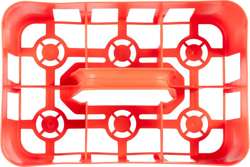 Korb ICS M32206, Flaschenkorb, tragbare Kiste mit Griff für 6 Flaschen