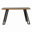 Blagovaonski stol, hrast/crni, 140x80 cm, PEDALA