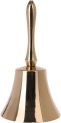 Zvonček, 11x5,5 cm, zlatý