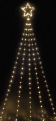 MagicHome Weihnachtsdekoration, Komet, 240 LED warmweiß, 10 Funktionen, IP44, außen, 5x3,90 m