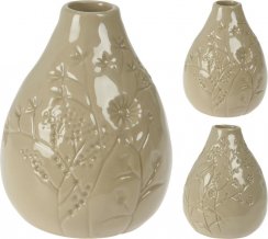 Porcelán váza 12 cm krém