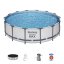 Basen Bestway® Steel Pro MAX, 56950, filtr, pompa, drabina, przykrycie, 4,27x1,07 m