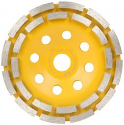 Strend Pro CGW11 disk, 115 mm, 2 reda čaša, brusni, dijamantni, za beton, dvoredni